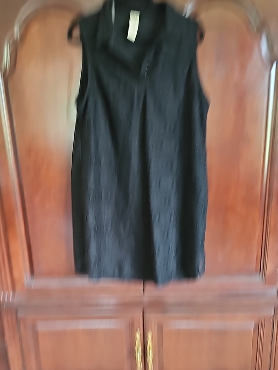 Faded Glory Dresses & Skirts - Faded Glory Black Sleeveless Textured Shift Mini Dress